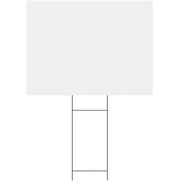 Headline Signs H-frame Corrugated Board - White Plastic Surface - Corrugated, Long Lasting, Rigid, Strong - 1 Each24 Headline Signs H-frame Corrugated Board - White Plastic Surface - Corrugated, Long Lasting, Rigid, Strong - 1 Each24