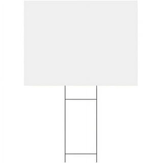 Headline Signs H-frame Corrugated Board - White Plastic Surface - Corrugated, Long Lasting, Rigid, Strong - 1 Each24 Headline Signs H-frame Corrugated Board - White Plastic Surface - Corrugated, Long Lasting, Rigid, Strong - 1 Each24