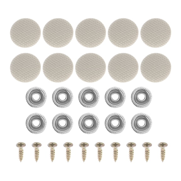 Headliner Button Buckle Repair Clip, Car Roof Interior Ceiling Fixing Roof Snap Rivets Retainer Metal Gingham Gray, 10 Pcs
