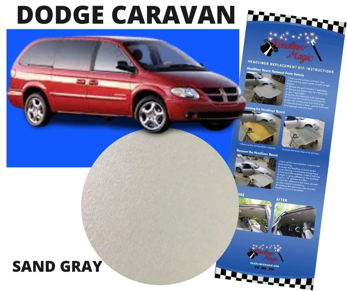 Headliner Ceiling Repair Fabric Material for Dodge Grand Caravan (SAND