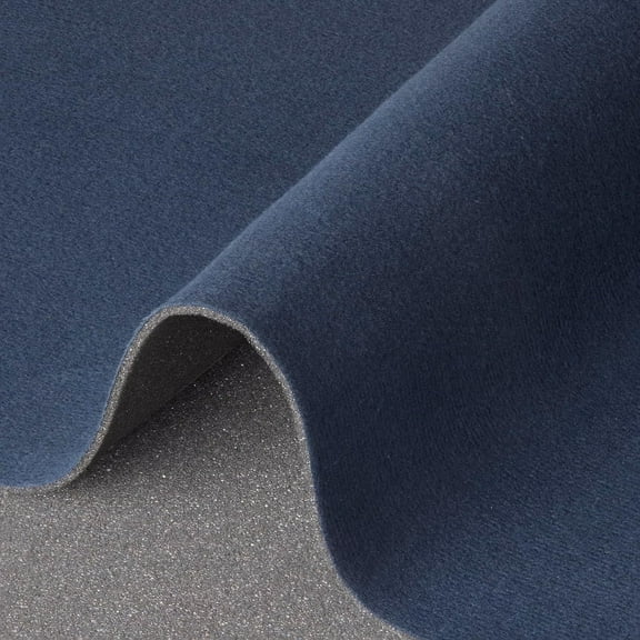 Headliner Fabric with Foam Backing - Automotive Roof Replacement Headliner Material for Car, SUV, Pickup, RV Interior Repair DIY - Cut By the Yard (Navy)