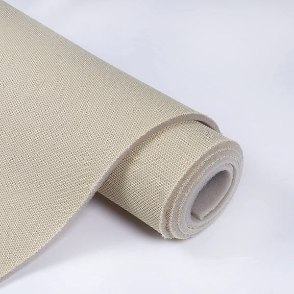 Headliner Fabric with Foam Backing Material - 48" Wide Mesh Breathable Car Roof Headliner Fabric for Automotive/Home Replacement Repair DIY by The Yard (Beige, 48"×96")
