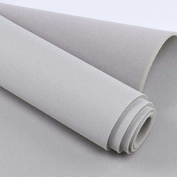 Headliner Fabric Mesh Type 60" W×76" L with Foam Backing Headliner Material Car Roof Upholstery Fabric for Automotive Truck RV Boat Home Replacement DIY, Light Gray