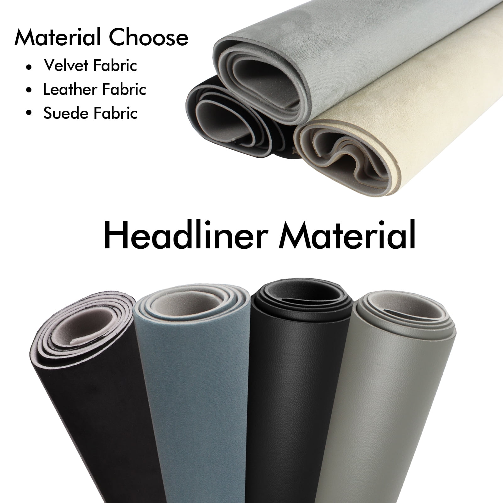 Headliner Fabric Upholstery Vehicle Roof Liner Panel Replace Decorate