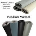 thumbnail image 1 of Headliner Fabric Upholstery Vehicle Roof Liner Panel Replace Decorate Back Foam 60", 1 of 5