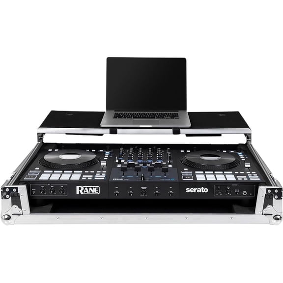 Headliner Flight Case for Rane Four and Performer with Laptop Platform and Wheels