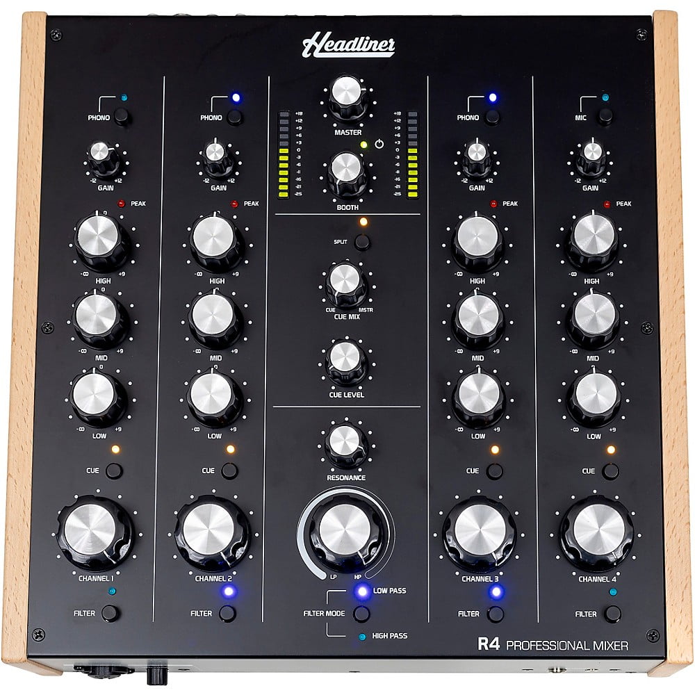 Headliner R4 4-Channel Rotary DJ Mixer
