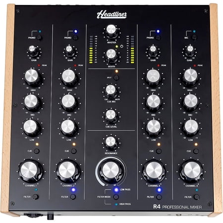Headliner R4 4-Channel Rotary DJ Mixer