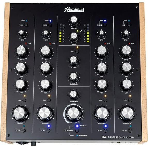 Headliner R4 4-Channel Rotary DJ Mixer