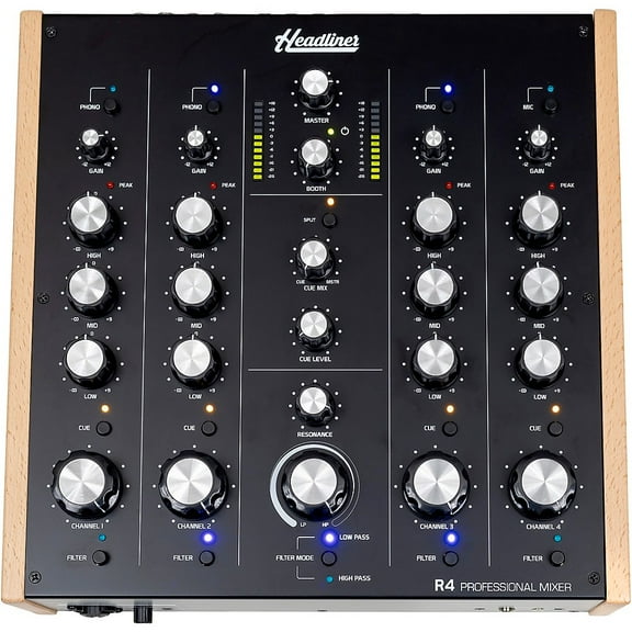 Headliner R4 4-Channel Rotary DJ Mixer