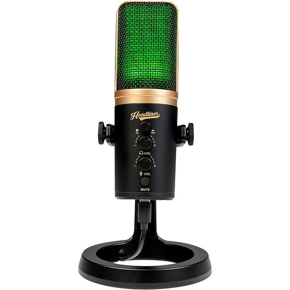 Headliner Roxy Stereo USB Microphone with Dual Condenser Capsules for Mac, PC, iOS and Android