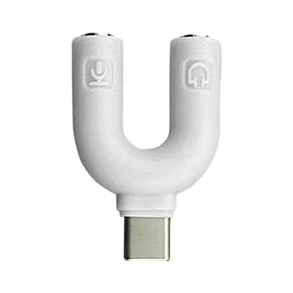 Headphone Adapter Audios Splitter Compatible for Type C Devices Headphone Sharing