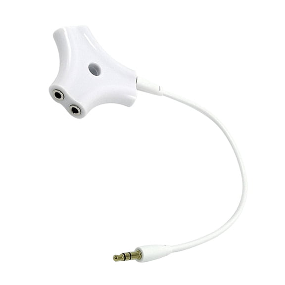 HEMOTON 5 Way 3.5mm Earphone Splitter Adapter for Sharing Audio with Friends White Plastic Audio Cable Included