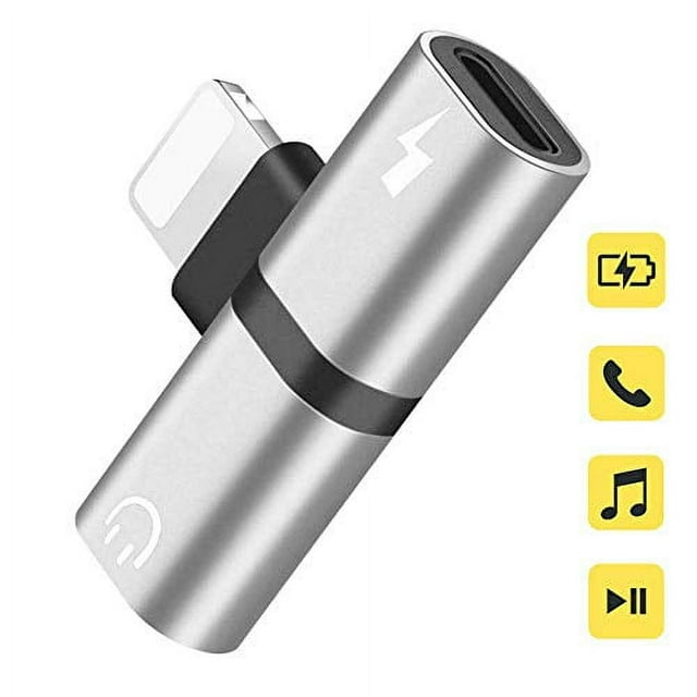 Headphone Adapter Splitter, 3 in 1 Dual Jack Aux Audio Calling with