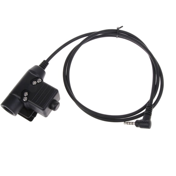 Headphone Adapter-Tactical U94 PTT Cable Plug-for VX-1R VX168 VX160 FT60R VX-3R VX-5R FT1DR Portable Radio Walkie-Talkie