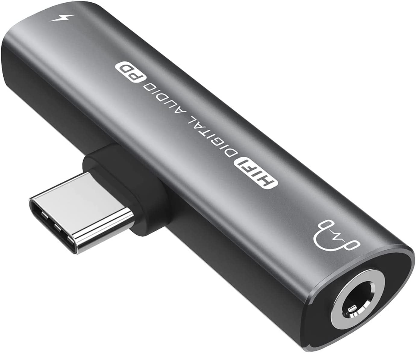 Headphone Adapter for Samsung Galaxy S22, 2 in 1 USB C to 3.5mm