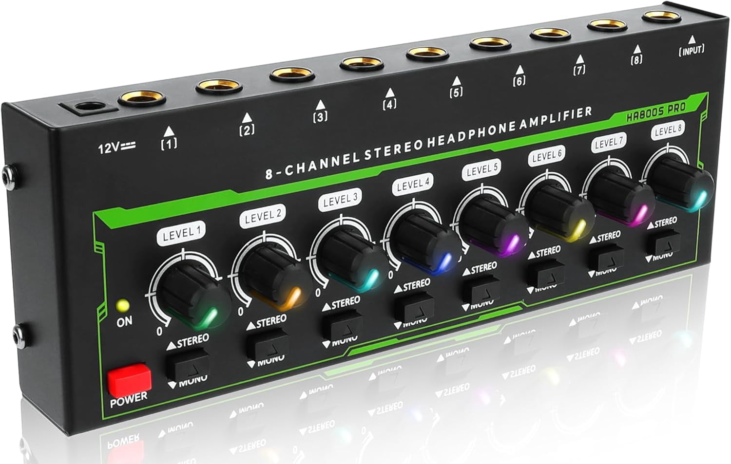 Headphone Amplifier, 8-Channel Mono/Stereo Mixing Audio Splitter ...