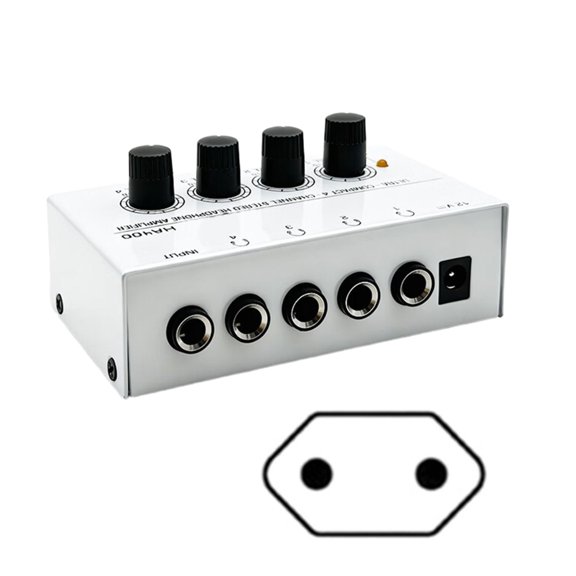Headphone Amplifier For Music Producer Audiophiles High Fidelitys Output Durability Metal Build