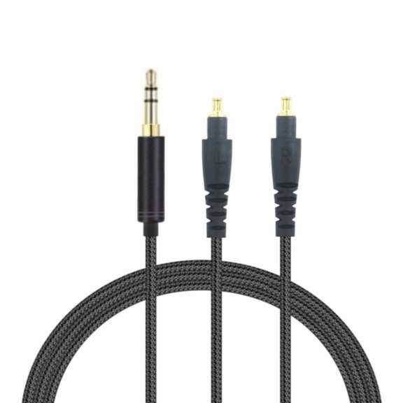 Headphone Cable for MSR7b/SR9/ESW990h/ ES770h/ESW950/ES750 Headphones Nylon Braided Wire Gold Plated Connectors