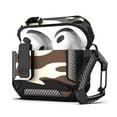 thumbnail image 1 of Headphone Case for AirPods 4rd Generation Case Cover, Military Hard Shell Protective Armor with Lock, Camouflage Starry Sky Carbon Fiber Pattern Headphone Protective Cover, 1 of 9