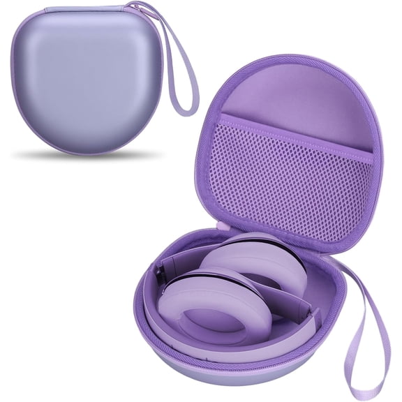 Headphone Case Compatible with JBL/Beats/BERIBES/Jlab/Picun/TOZO/KVIDIO/Soundcore Anker/Skullcandy Noise Cancelling Over-Ear Headphones, Purple