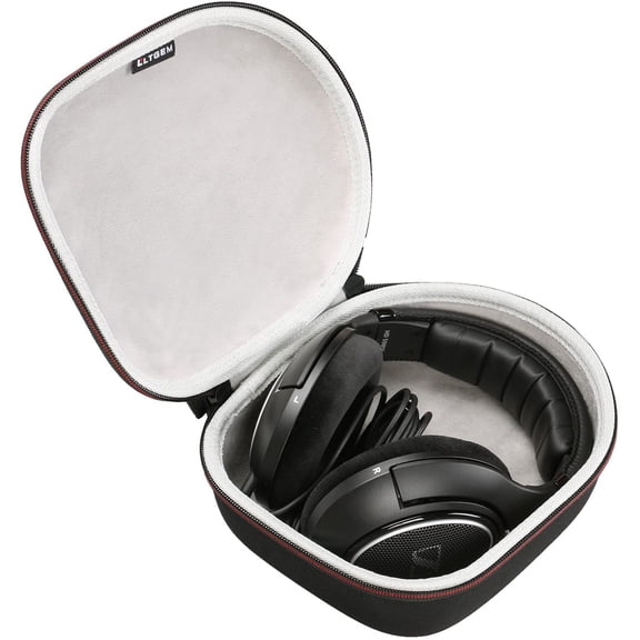Headphone Case Compatible with Sennheiser HD 280 Pro / 599/600 / 660S2 / 569/490 Pro / 620S / 599 SE Headphones, Black+Gray