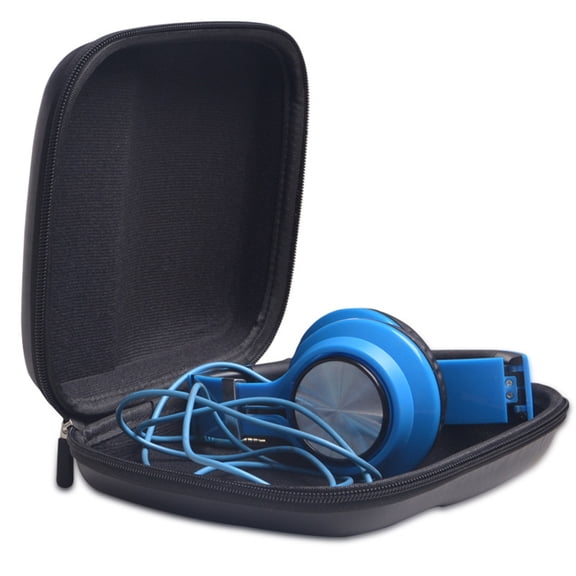 Headphone Case Ear Noise Cancelling Earphone Bag Cable On-Ear Headset Bag with Microphone