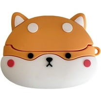 Headphone Case for Samsung Galaxy Buds 3(2024) & Galaxy Buds 3 pro(2024),Cute Cartoon Popular Anime Design Silicone Ear Buds case with Hook (Shiba Inu)