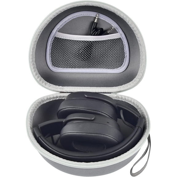 Headphone Case for Skullcandy Crusher/Hesh/Evo Wireless Over-Ear Bluetooth Earphones, for JLab JBuds Lux ANC, for TOZO HT3/HT2 Headphones and More Noise Cancelling Foldable Headset - Box Only (Grey)