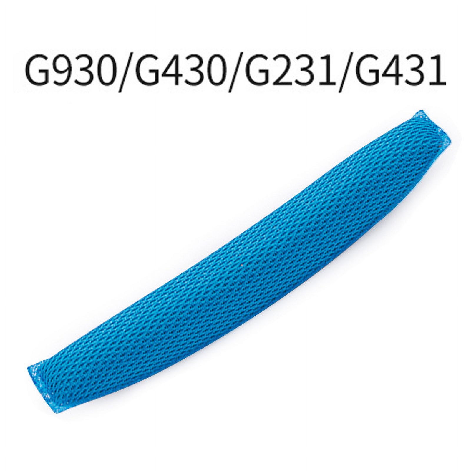 Kwmobile 2x Cuscinetti Cuffie Compatibili Con Logitech G430, G35, G930, F450 – Sostituzione Over-Ear In Similpelle Blu