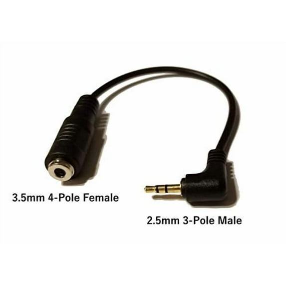 Headphone Earpiece Jack Adapter Cable for Cordless Phones Panasonic : 2.5mm Male (for Panasonic Jack) to 3.5mm Female (for Smartphone Headphone) Cordless Phone Hands-Free Headset Adapter
