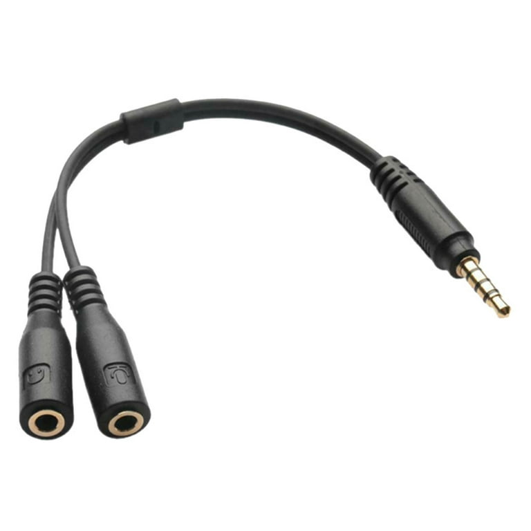 Microphone and Headphone Audio Jack Splitter