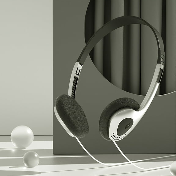 Headphone Music Mp3 Retro Feelings Portable Wired Headphones Sports Fashion Feelings Silver Free Size