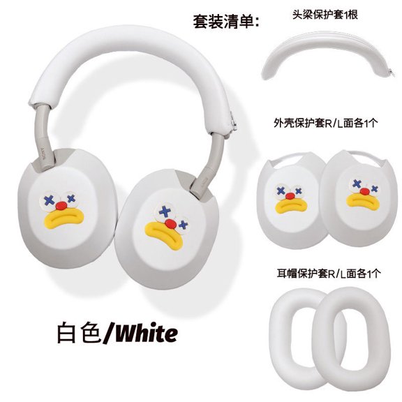 Headphone Protection Set ForSony WH-1000XM Series, Joker Expression Silicone Cover & Ear Pad Covers for XM6/XM5/XM4/XM3