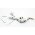 thumbnail image 1 of Headphone Retractable Mono Earphone for LG K8X, Tribute Monarch, Phoenix 5, Fortune 3, Aristo 5 - 3.5mm w Mic Headset Handsfree Earbud Earpiece Microphone W2G, 1 of 5