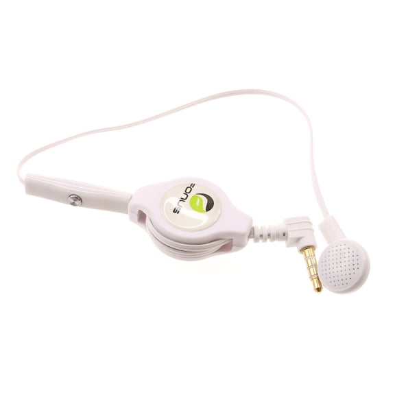 Headphone Retractable Mono Earphone for BLU S91/Pro - 3.5mm w Mic Headset Handsfree Earbud Earpiece