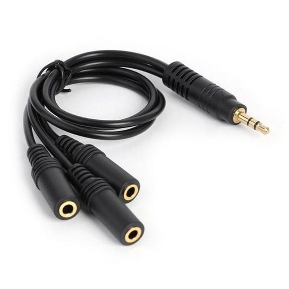 Headphone Splitter Audio Cable 3.5mm Jack 3 Way Splitter Adapter Aux Cable