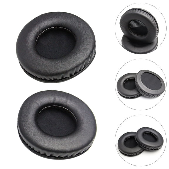 FOMIYES 1Pair Comfortable Black Replacement Headphone Pads for Noise Isolation