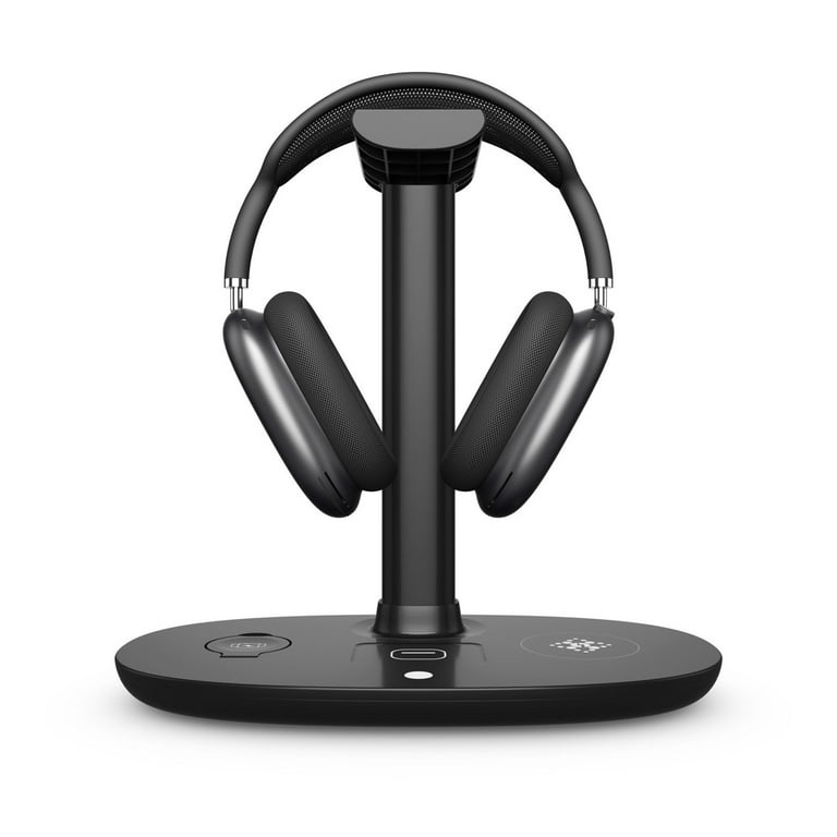 Headphone Stand with 15w Wireless Charger, in Q-i Charging