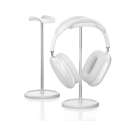 Headphone Stand1PACK Headphone Holder with Storage Tray Compatible for AirPods Max, AirPods, AirPods Pro, Beats, Bose and Most Gaming Headphones. No Tools Required YO-2 (White)