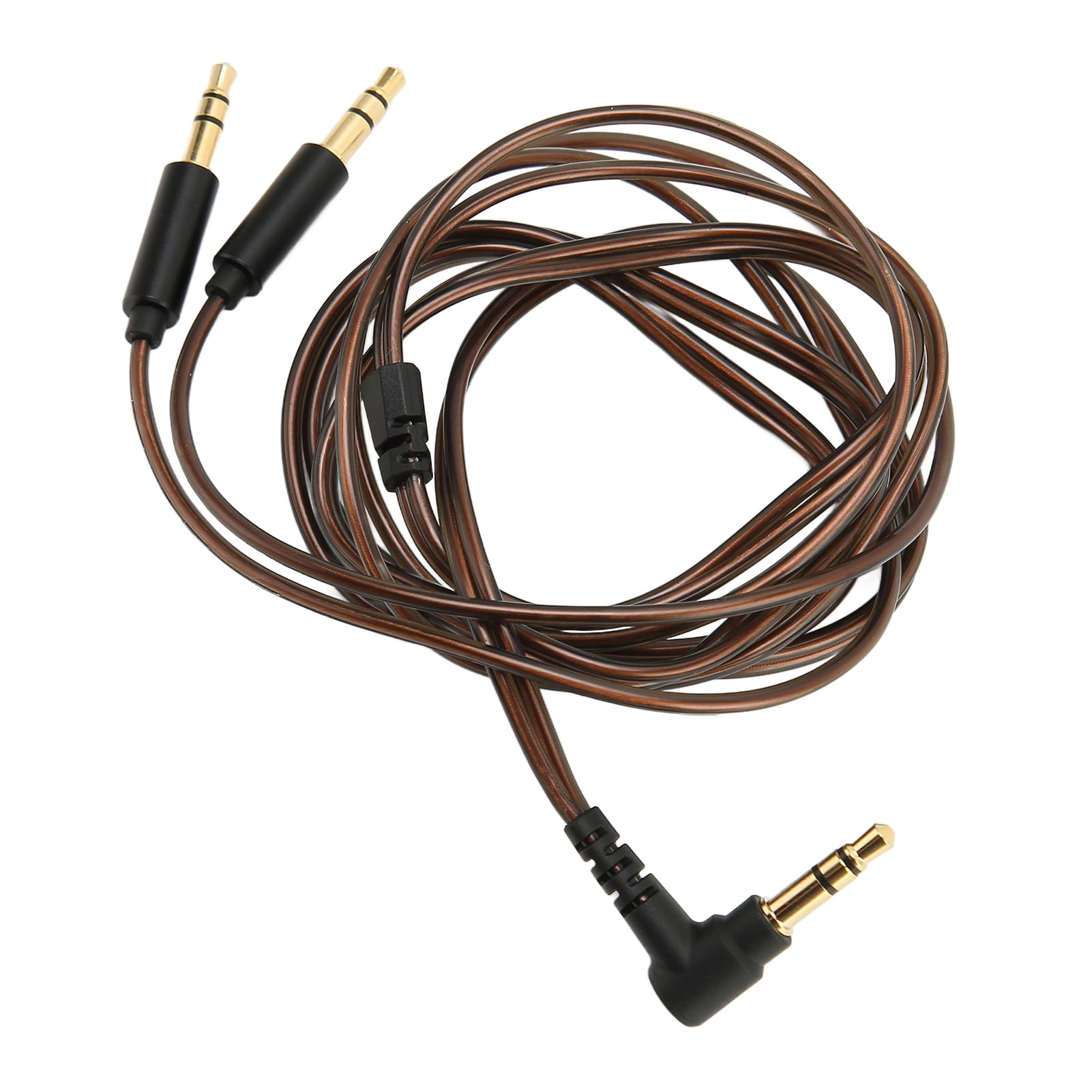 Headphone Upgrade Cable, OFC Core Eliminate Skin Effect 3.5mm To Dual 3