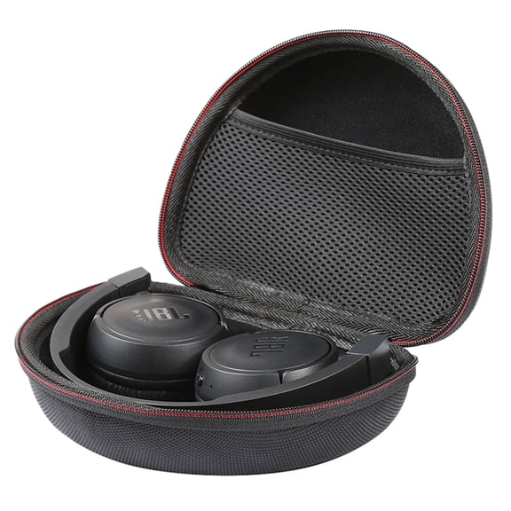Headphone case Bluetooth headphone case and more foldable headphone, hard-case headphone protection bag - black