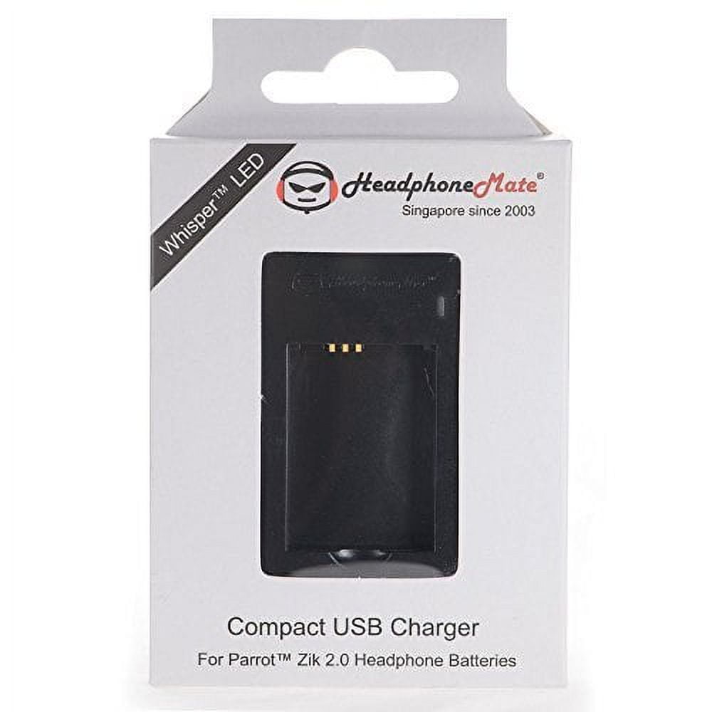 HeadphoneMate USB Powered Compact Charger for Parrot Zik 2.0