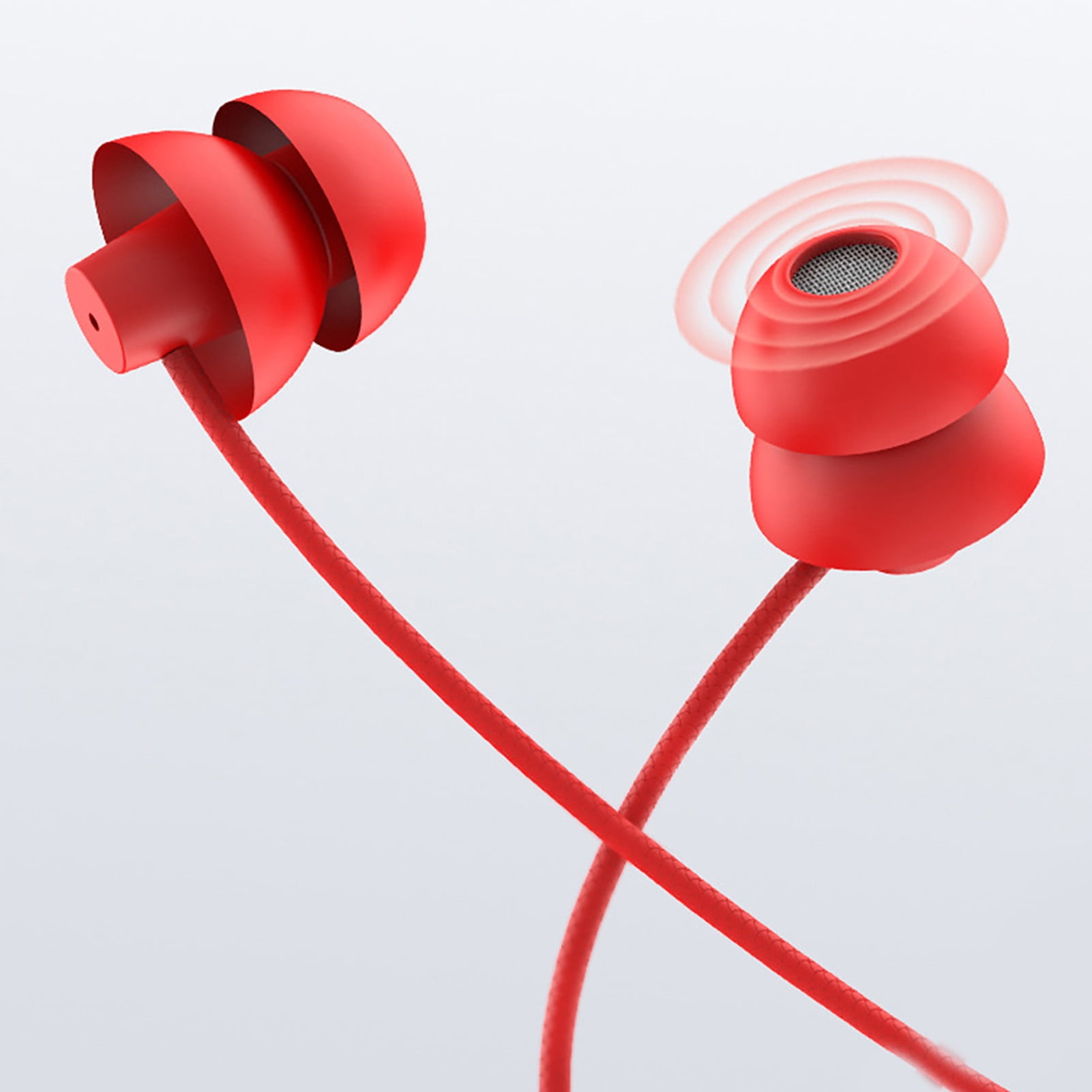 Headphones,3.5mm Jack InEar Earphones Wired HiFi Sleep DrivebyWire