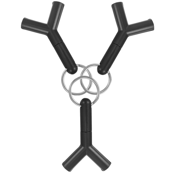 Headphones Adapter Headphone Splitter Headphone Adapter Music Earphone Plastic Lovers Black 4X6CM 3 Pcs