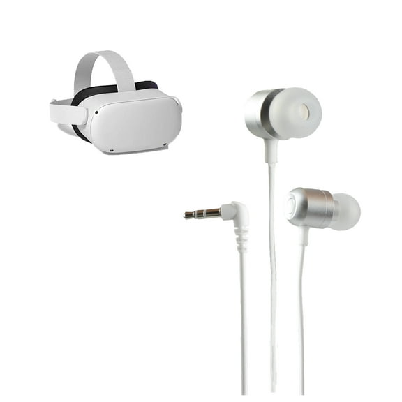 Headphones Bass Surround Comfort Headphones VR Glasses All-in-One Accessories for Quest 2/HTC VR/Pico/Neo 3-White
