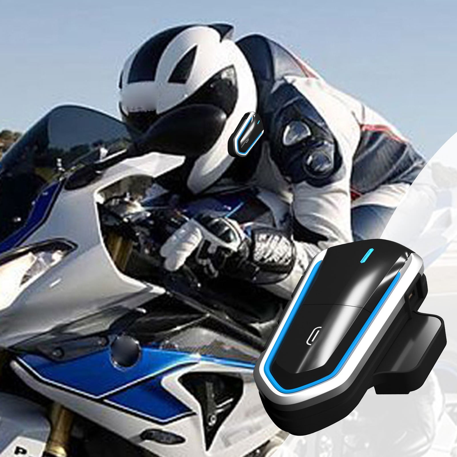 Headphones Bluetooth 5.0 Motorbike Helmet Bluetooth Headset Listening