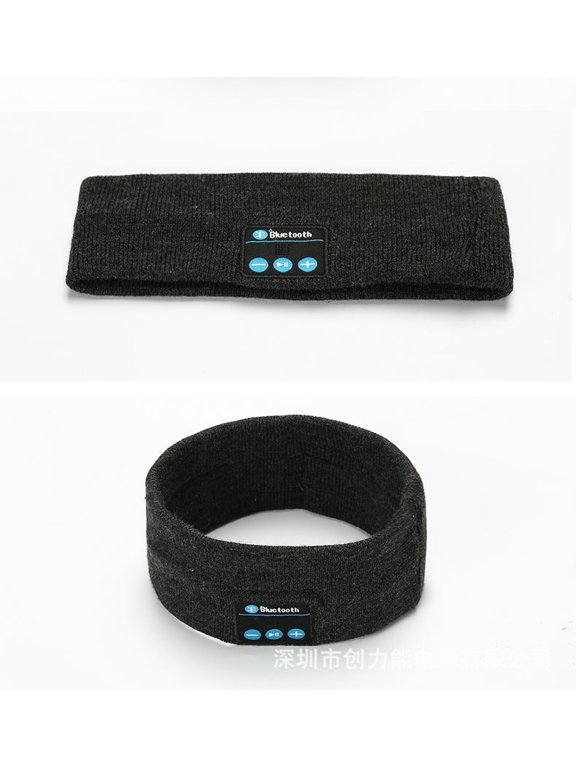 Headphones Bluetooth 5.4 Headband, Sports Wireless Earphones Sweat Resistant Earbuds Sleeping Headphone with Ultra-Thin HD Stereo Speaker for Workout Running Cool Gadgets Unique Gifts,black,A,1