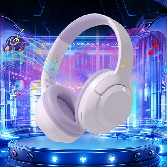 Headphones Bluetooth Wireless Over Ear Headphones With Microphone Stereo Foldable Lightweight Headphones for for Home Office Mobile Phones PCs and More Wireless Headphones