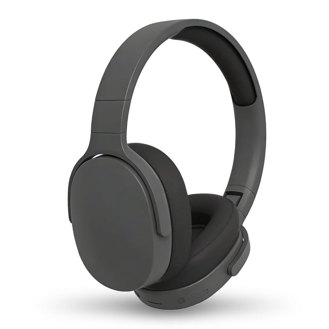 Rirool Bluetooth Over-Ear Headphones, Wireless Foldable Headset with HiFi Stereo Deep Bass, 12H Playtime, Built-in Mic, Soft Protein Earpads for Travel, Home, Office & Cellphone, Matte Black